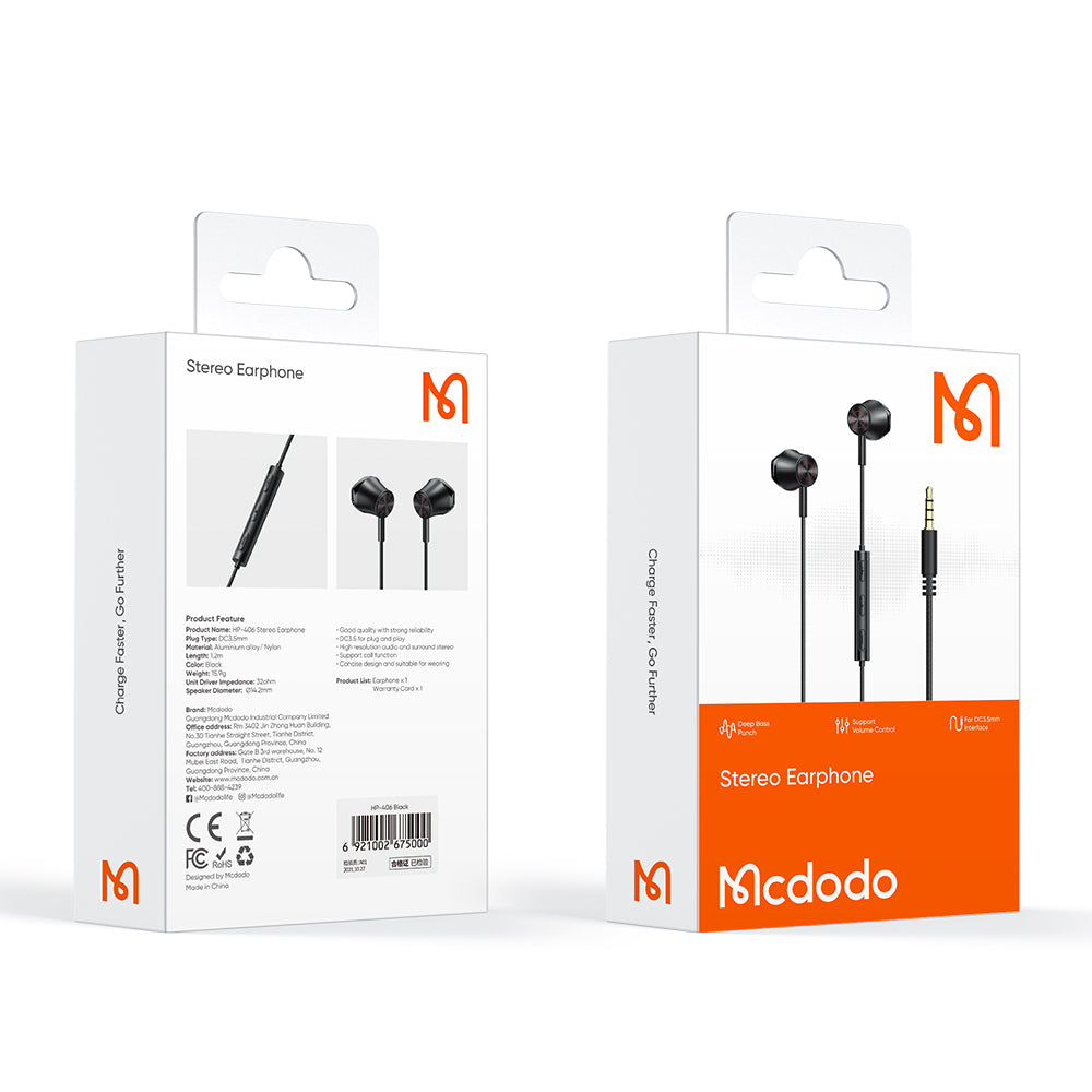 MCDODO HP-4060 DC3.5mm AUX Headphone Music Wired Earphone Headset for Cell Phone Tablet Laptop Computer MCDODO HP-4060 DC3.5mm AUX Headphone Music Wired Earphone Headset for Cell Phone Tablet Laptop Computer